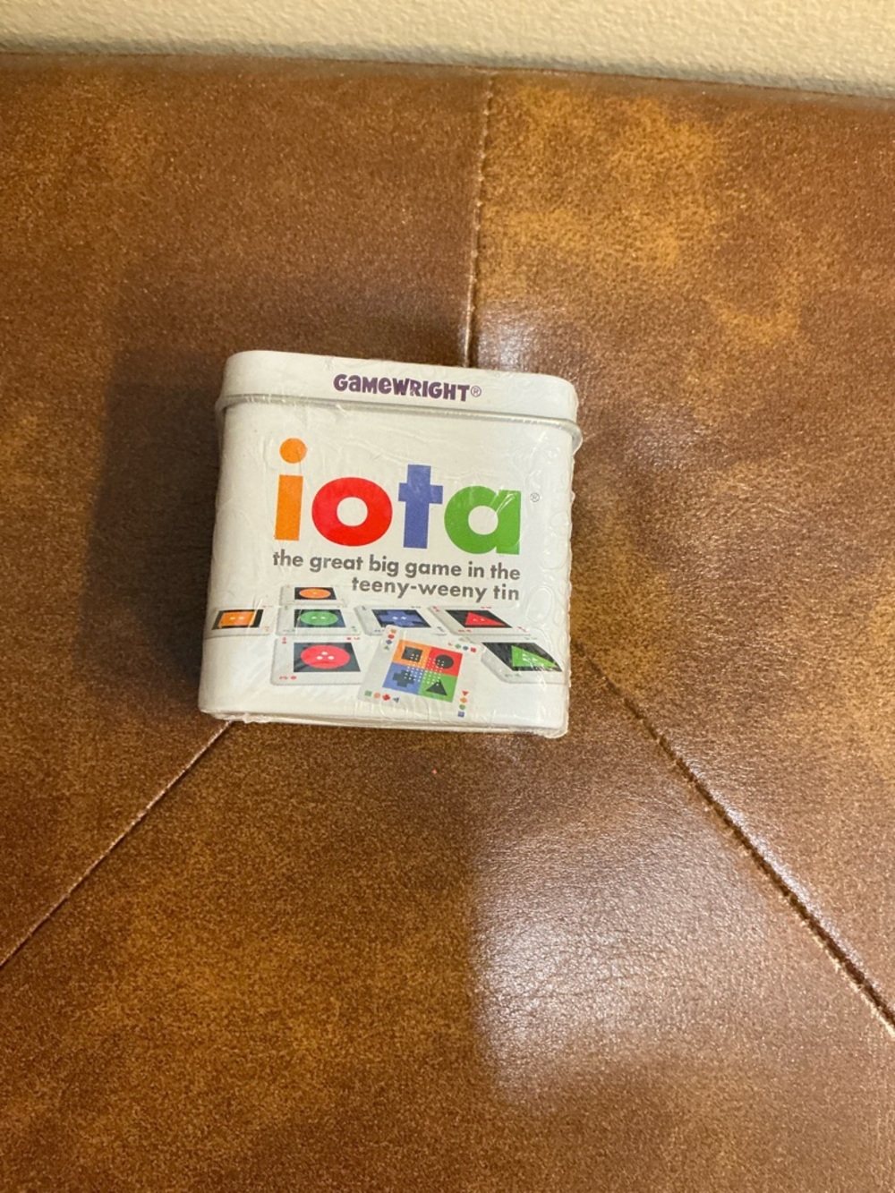 New Sealed Raw Iota Game The Great Big Game in the Teeny-Weeny Tin by Gamewright